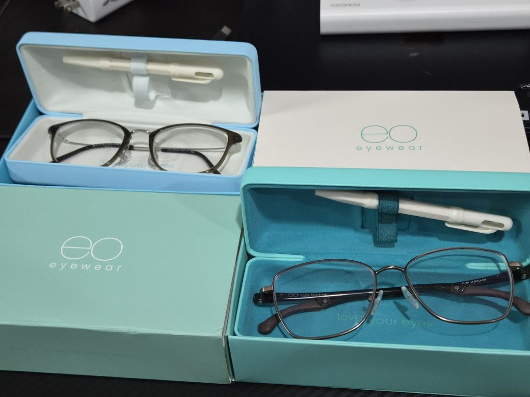 BUNDLE EO Flexwear and adjustable Glasses (VGC) (Category: Sunglasses & Eyewear) located in Quezon City. Submitted by theclutter__ (Listing ID 1467618918, Image 1). Description: get both 1,000 get each for 600 both under 2,580 promo.