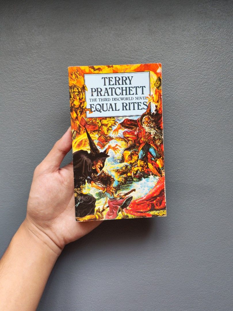 Equal Rites by Terry Pratchett - MMPB (Category: Storybooks) located in Batangas. Submitted by bebop_014 (Listing ID 1467629814, Image 1). Description: Spine creases. Minor shelf wear. Tanned pages. Good condition. MMPB 📩Message me for more details.