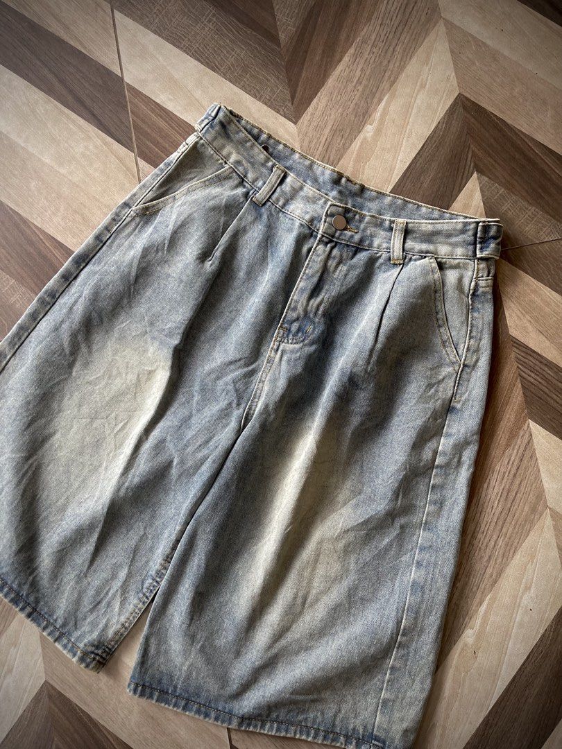 Faded Blue Washed Jorts (Category: Shorts) located in Pagadian. Submitted by thrift.wrld (Listing ID 1467707921, Image 2). Description: ( Faded Blue Washed Jorts ) Dimensions: • Waist: 32 • Length: 25 • Thigh: 14.5 • Hem: 13 Drop Prices: • Mine: 400 + ₱9O shipping fee (sf) .
