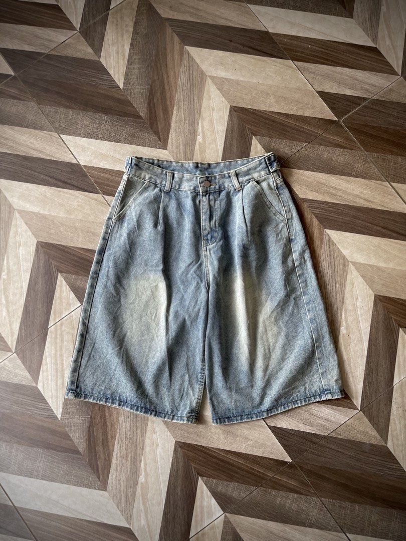 Faded Blue Washed Jorts (Category: Shorts) located in Pagadian. Submitted by thrift.wrld (Listing ID 1467707921, Image 1). Description: ( Faded Blue Washed Jorts ) Dimensions: • Waist: 32 • Length: 25 • Thigh: 14.5 • Hem: 13 Drop Prices: • Mine: 400 + ₱9O shipping fee (sf) .