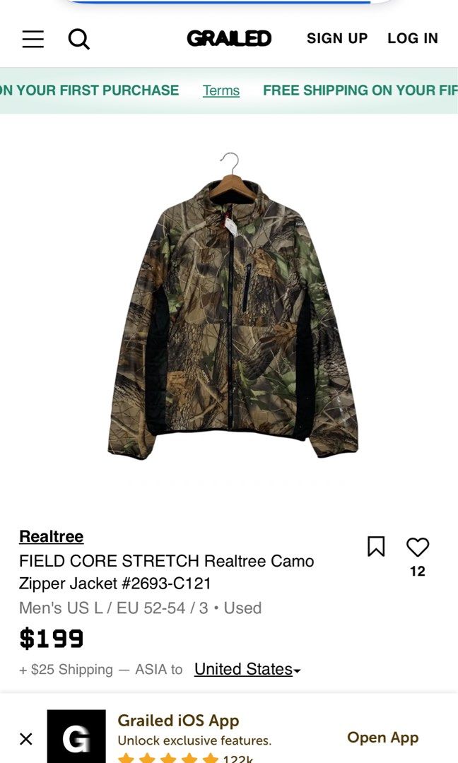 FIELDCORE (Category: Activewear) located in Quezon City. Submitted by generalmerchandiseph (Listing ID 1467775697, Image 2). Description: - FIELDCORE STRETCH REALTREE CAMOU - HUNTERS ZIP UP JACKET - BREATHABLE COLD SMOOTH MATERIAL - NYLON WINDPROOF MATERIAL - GUARANTEED AUTHENTIC - 22W X 27.5L DIMENSIONS - GOOD AS NEW CONDITION 10/10 - NO FLAWS OR HIDDEN ISSUE - WASHED AND READY TO WEAR 🫧.