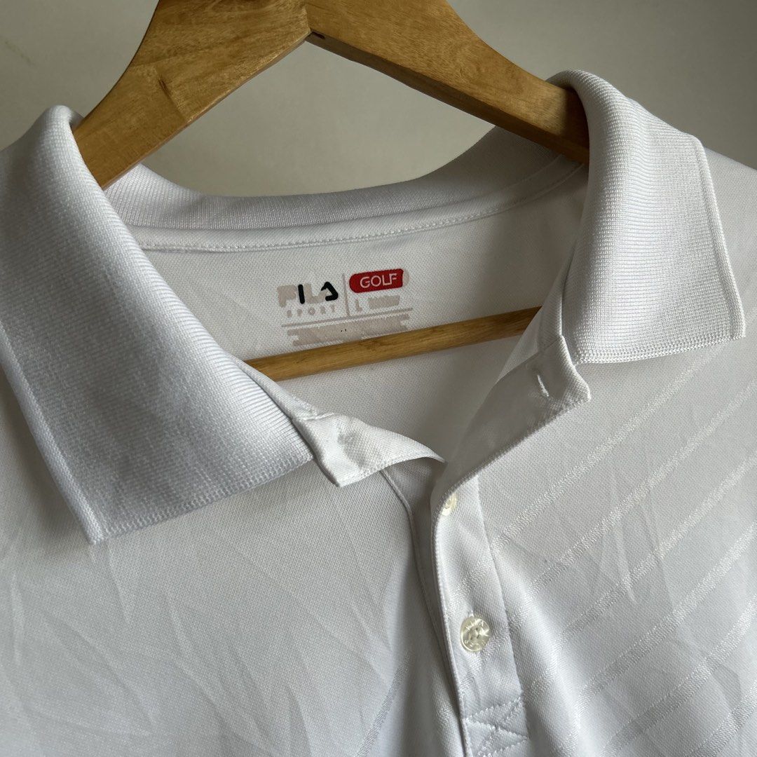 Fila Golf Polo (Category: Tshirts & Polo Shirts ) located in Quezon City. Submitted by luxurybyluci (Listing ID 1467604692, Image 2). Description: Fila Golf Polo No Issue Good Condition Authentic 23 28.