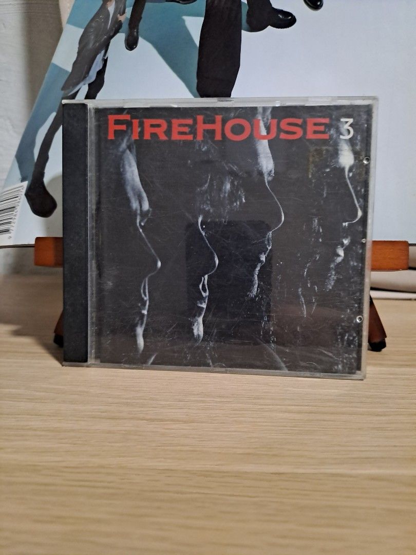 Firehouse 3 CD Album (Category: CDs & DVDs) located in Las Pinas. Submitted by cobieshop (Listing ID 1467754523, Image 1). Description: - Item: Firehouse 3 Music CD - Format: Standard plastic jewel case - Design: Moody monochrome cover art with bold red typography - Condition: Case shows minor surface scuffs from age and storage; disc is tested and ready to play - Perfect for: Rock music fans and CD collectors.