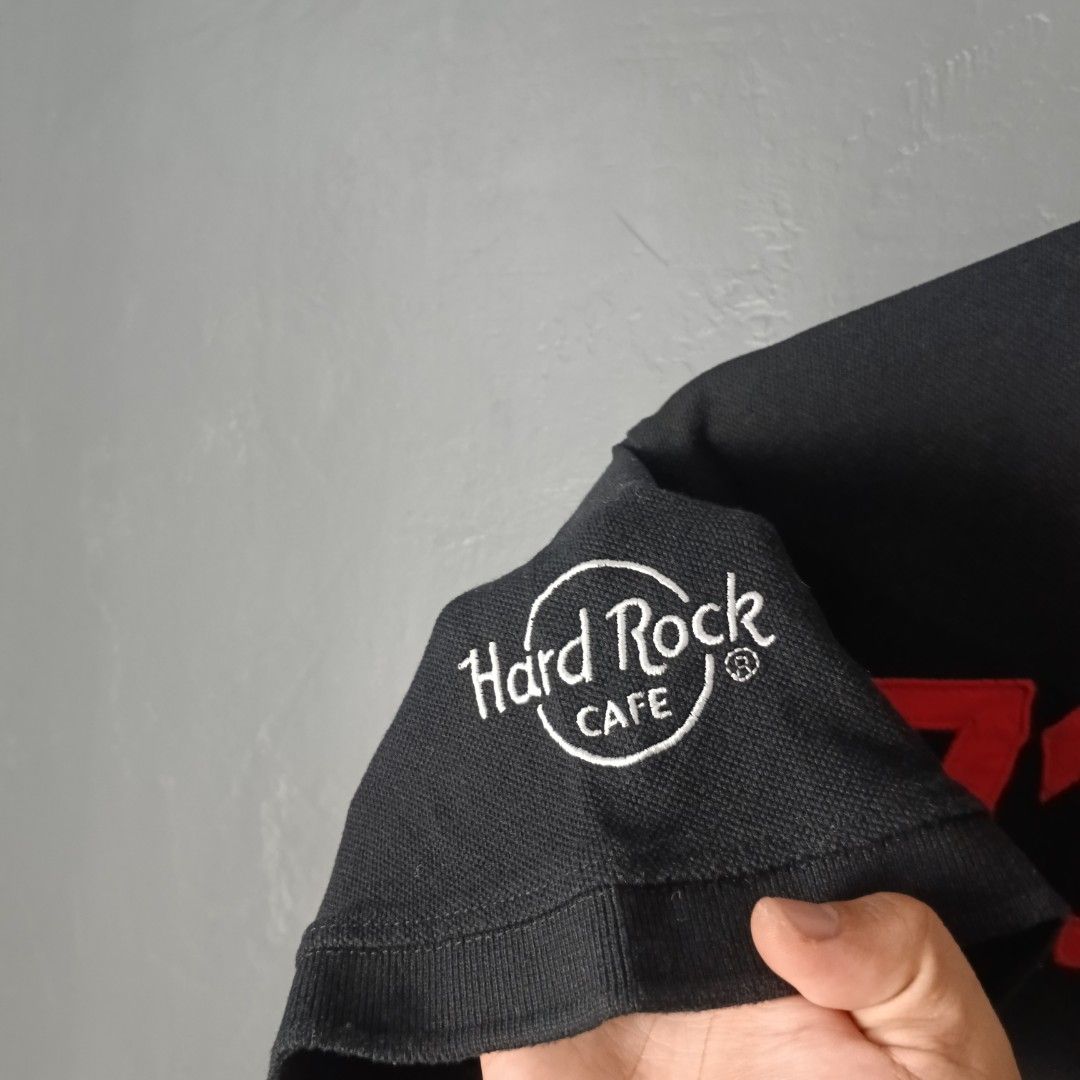 For Men - Hard Rock Cafe (Category: Tshirts & Polo Shirts ) located in Bacolod City. Submitted by drop.ph (Listing ID 1467737899, Image 3). Description: Hard Rock Cafe - Busan - Embroidered *Size L - 21.5x27, 28 Back *Very Good *Minor lints on patch *Price: 680php *Add SF if outside Bacolod City .