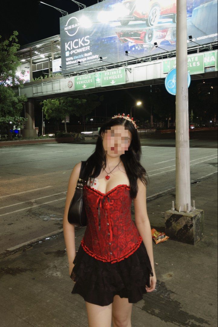 for RENT: halloween costume (Category: Sets or Coordinates) located in Manila. Submitted by alexestndrte (Listing ID 1467621704, Image 2). Description: FOR rent: red corset with black skirt Available for halloween ‼️ Fits: small to semi large Rental fee: ₱600 - 1 day ₱700 - 2 days Security deposit: ₱500 (to be refunded upon return of item with no damages) Set comes with the red corset and the skirt and used twice only ❤️.