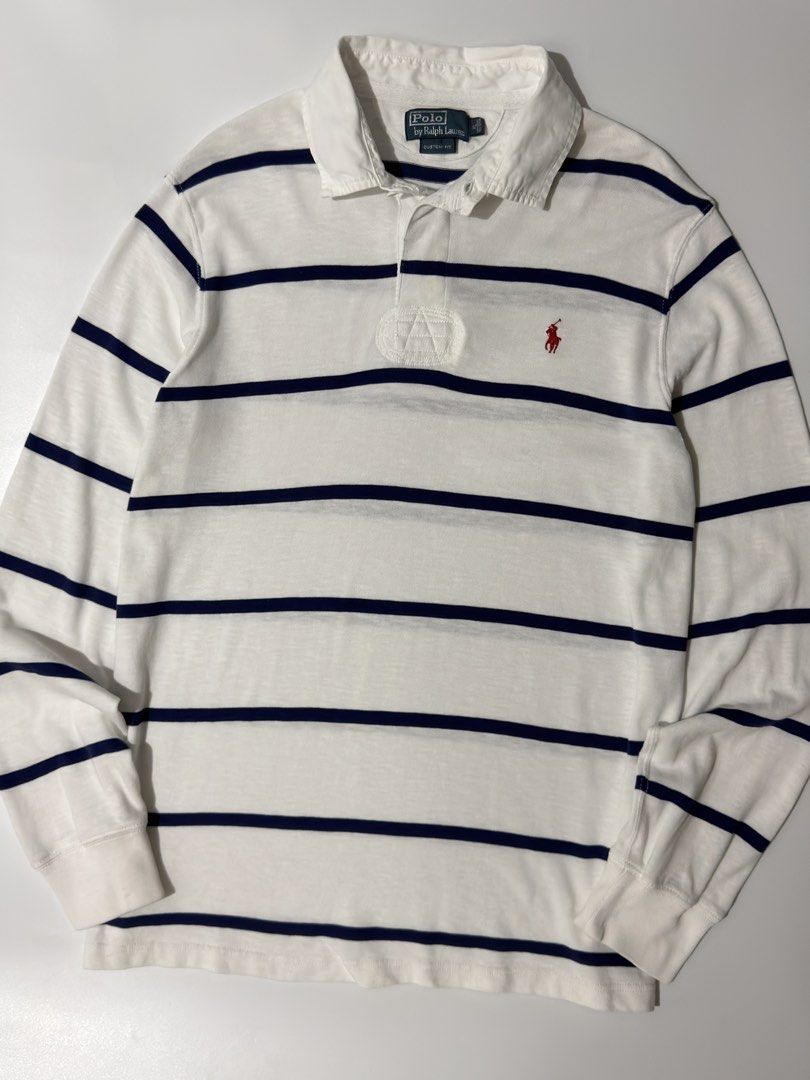 For sale (Category: Tshirts & Polo Shirts ) located in Marikina City. Submitted by hsatstnemesabeht (Listing ID 1467618244, Image 3). Description: RL Rugby polo Size xl Dimension Width 24.5 | Length 31 Excellent condition Needwash.