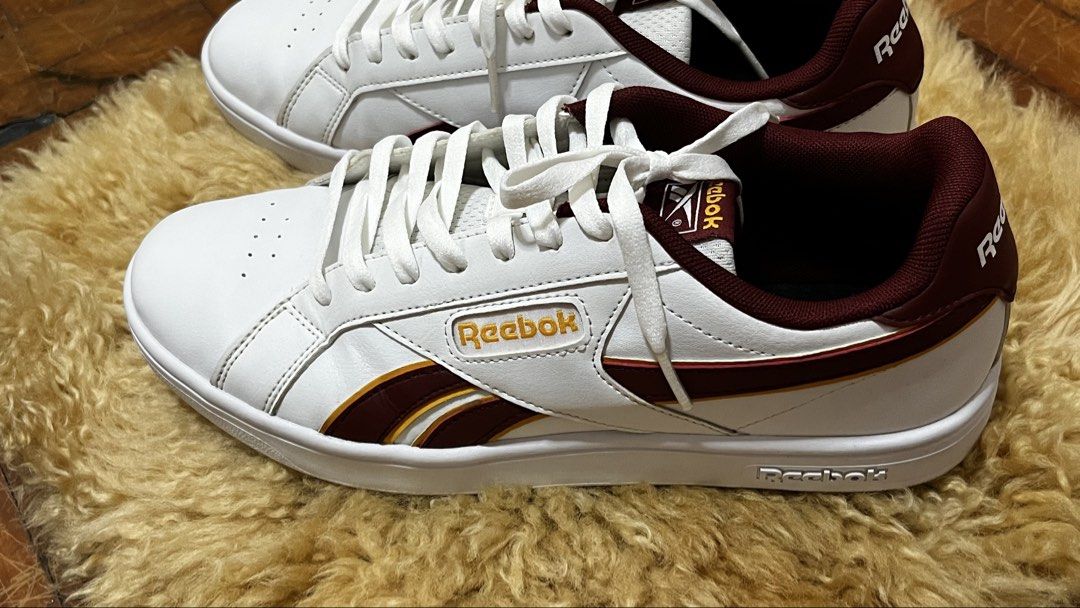 For Sale: Reebok Sneakers (Category: Sneakers) located in Manila. Submitted by krisha28_12 (Listing ID 1467727774, Image 1). Description: ✨ FOR SALE: Reebok Court Retro Sneakers 🤍 Step up your style with these classic Reebok Court Retro sneakers! 👟✨ 🤍 Color: White with Maroon & Yellow accents 👟 Brand: Reebok ✨ Style: Classic, sporty, and timeless 📦 Inclusions: Original Reebok bo 💯 Condition: Like New/Slightly used (nagamit lang during PE cl