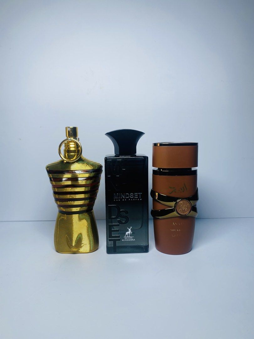 Fragrance Bundle Collection (Category: Fragrance & Deodorants) located in Manila. Submitted by gemwel2k26 (Listing ID 1467646683, Image 1). Description: Variety of popular fragrances including Armaf Club de Nuit Overdose, Urban Man Elixir, Afnan Supremacy Not Only Intense, Rayhaan, Maison Alhambra Mindset, and Lattafa Asad Bourbon. Multiple bottles available across different scent profiles. Great way to sample or expand a collection..