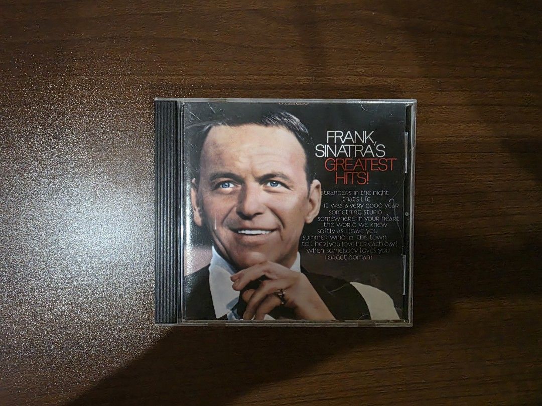 Frank Sinatra - Frank Sinatra's Greatest Hits (CD) (Category: CDs & DVDs) located in Camalig. Submitted by kyoudayo (Listing ID 1467706589, Image 1). Description: - Title: Frank Sinatra - Frank Sinatra's Greatest Hits - Format: Compact Disc rear insert and jewel case packaging - Highlights: Includes classics like Strangers In The Night, Summer Wind, and Somethin' Stupid (with Nancy Sinatra) - Production: Produced by Jimmy Bowen and Sonny Burke - 