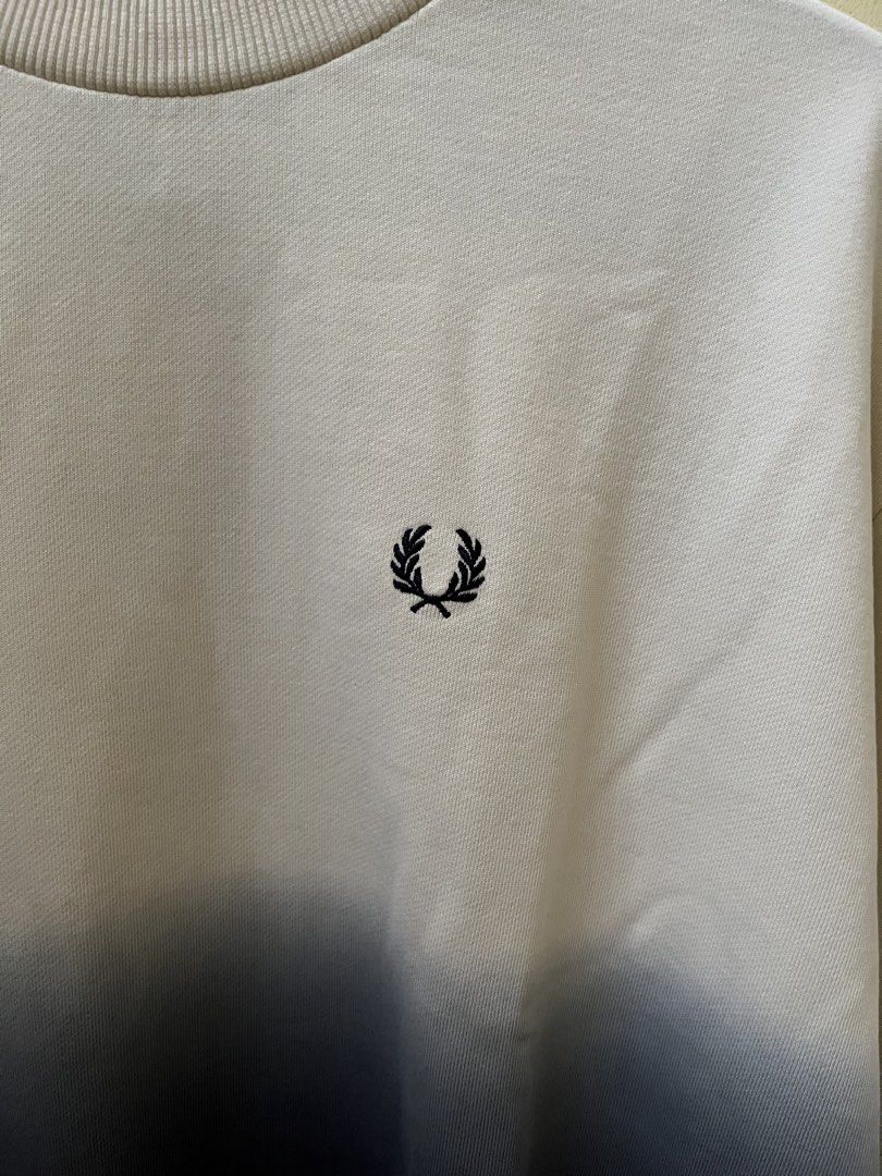 Fred Perry Sweatshirt - Women’s (Category: Coats, Jackets and Outerwear) located in Quezon City. Submitted by tintin_reyes (Listing ID 1467770997, Image 2). Description: Fred Perry Sweatshirt Women’s UK10 (Runs big) Brand new - tag still attached DIp-dye / ombré gradient design Mock neck collar Embroidered Laurel Wreath logo.