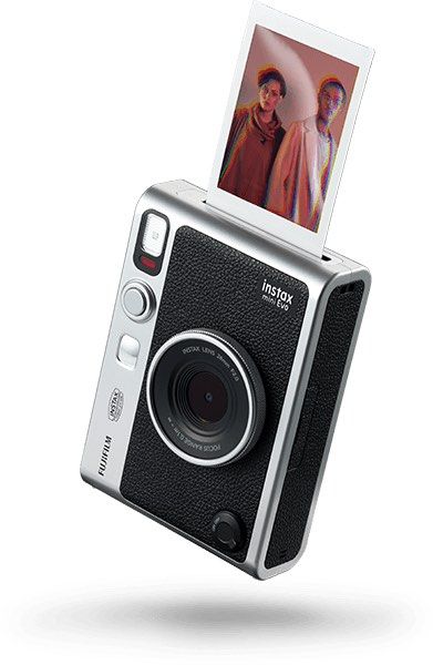 Fujifilm Instax Mini Evo Hybrid Instant Camera (Category: Cameras) located in Magalang. Submitted by iiiiirissshhh (Listing ID 1467284294, Image 1). Description: - 3-inch LCD screen to preview and select shots before printing - 10 lens effects and 10 film effects for endless creative combinations - App connectivity for smartphone printing and remote shooting - Built-in selfie mirror and dual shutter buttons for easy framing - Prints approx. 100 p