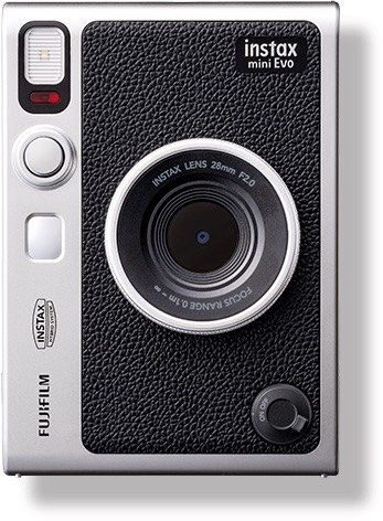 Fujifilm Instax Mini Evo Hybrid Instant Camera (Category: Cameras) located in Magalang. Submitted by iiiiirissshhh (Listing ID 1467284294, Image 2). Description: - 3-inch LCD screen to preview and select shots before printing - 10 lens effects and 10 film effects for endless creative combinations - App connectivity for smartphone printing and remote shooting - Built-in selfie mirror and dual shutter buttons for easy framing - Prints approx. 100 p