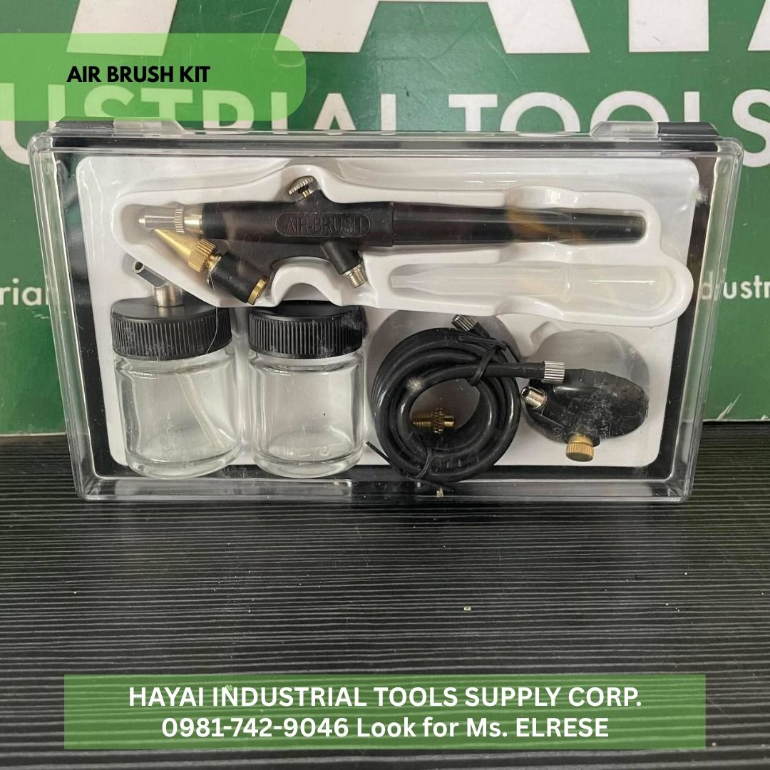 Fujima SP-9 Air Brush Kit (Category: Industrial Equipment) located in Caloocan City. Submitted by livewolf.00a826 (Listing ID 1467623943, Image 2). Description: - Brand/Model: Fujima SP-9 Air Brush Kit Set - Ideal for hobbies, crafts, and detailed painting projects - Includes airbrush pen, 2 glass paint jars, rubber hose, dropper, and mounting base - Comes in a clear storage case and original retail box - Complete set, tested, and ready for setup