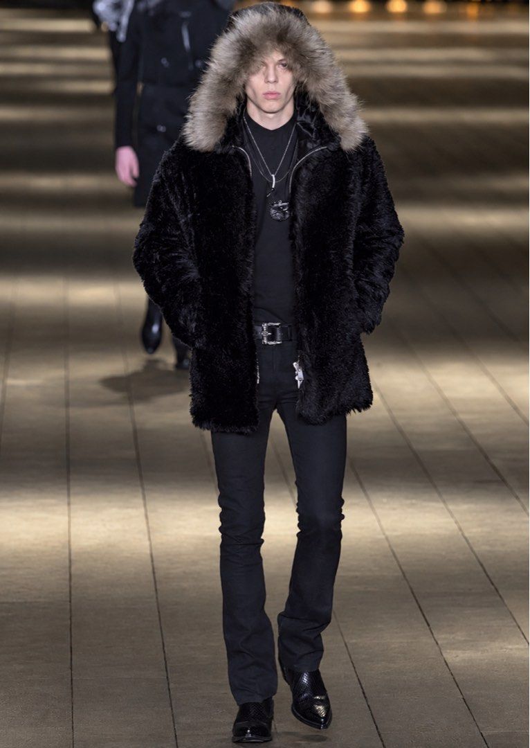 (SOLD) FW2018 SAINT LAURENT D17 BOOTCUT RAW DENIM (Category: Luxury Apparel) located in Cagayan de Oro. Submitted by middlesosa (Listing ID 1467741914, Image 2). Description: FW2018 SAINT LAURENT D17 BOOTCUT RAW DENIM SIZE 27 WAIST - 14.5 inches LENGTH - 43 inches INSEAM - 33 inches LEG OPENING - 7 inches THIGH - 9 inches RISE - 9 inches UNALTERED RUNWAY PIECE MADE IN ITALY BUTTON FLY BEST SLP CUT OAT 30k php.