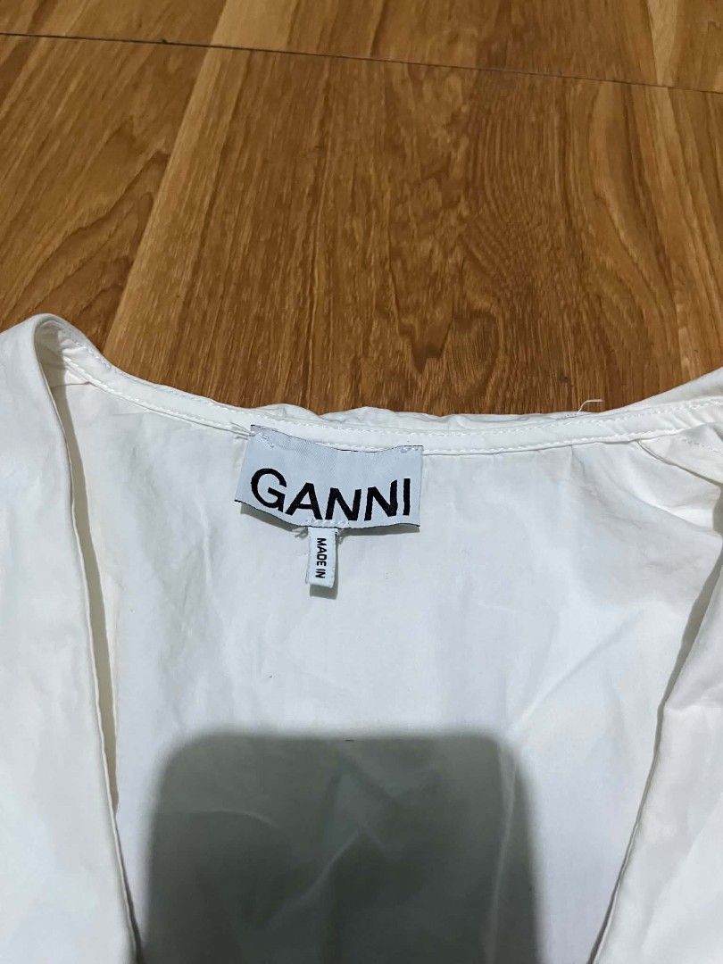 Ganni poplin shirt (Category: Shirts) located in Bulacan. Submitted by nifftyythrifty (Listing ID 1467708630, Image 2). Description: ganni poplin shirt size small to med..