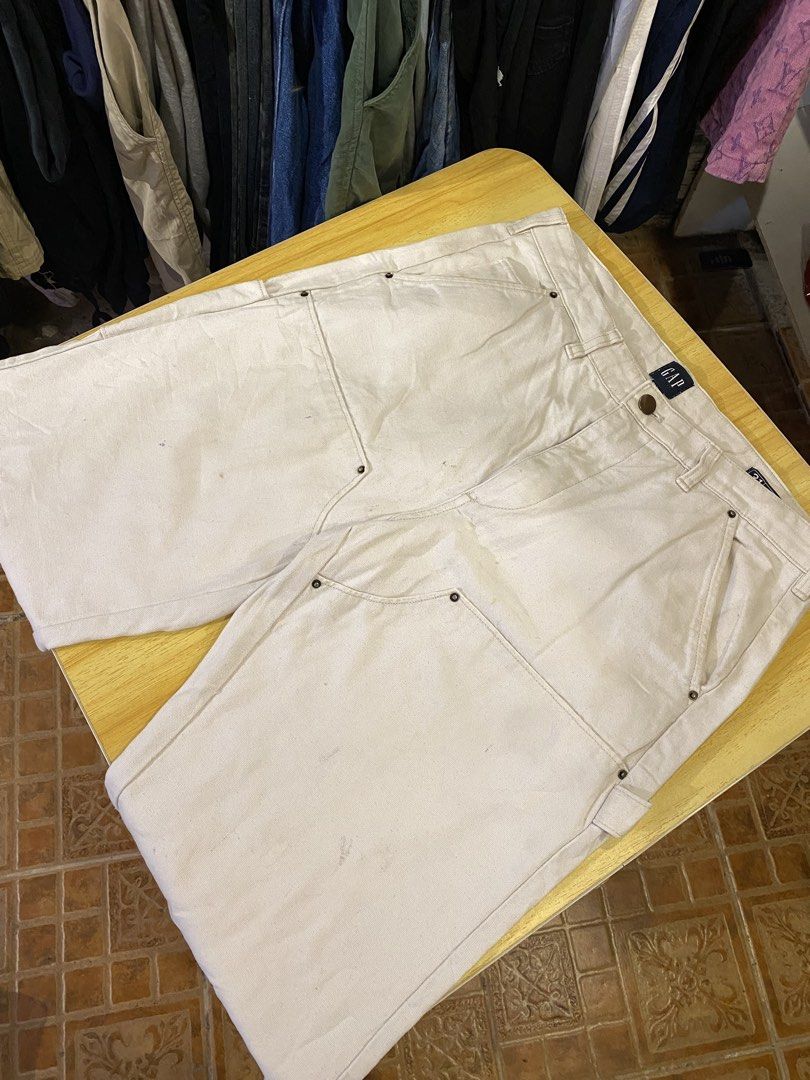 Gap Carpenter Pants Utility Workwear Denim (Category: Jeans) located in Manila. Submitted by thriftvibes324 (Listing ID 1467638683, Image 1). Description: Size 32 Length 39.5 Leg hole 9 Excellent condi Need wash Need wash Ptpa.