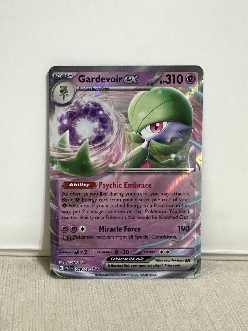 Gardevoir EX Double Rare Pokemon Card (Category: Raw Singles) located in Quezon City. Submitted by by.apreloved (Listing ID 1467692633, Image 1). Description: - gardevoir ex double rare card from paldean fates - no issues - perfect for collectors - mop: gcash.