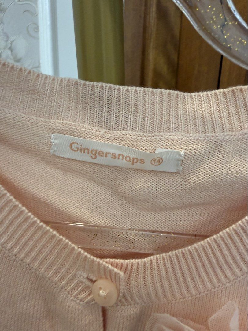Gingersnaps: Cardigan in Peach (Category: Babies & Kids Fashion) located in Quezon City. Submitted by vpauline (Listing ID 1467621001, Image 2). Description: Size: 14.