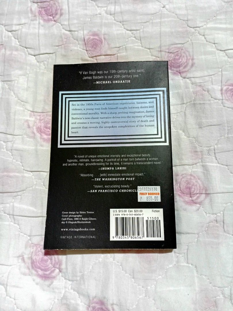 Giovanni's Room by James Baldwin PB (Category: Storybooks) located in San Juan City. Submitted by bisoussofia (Listing ID 1467683512, Image 2). Description: - never read.