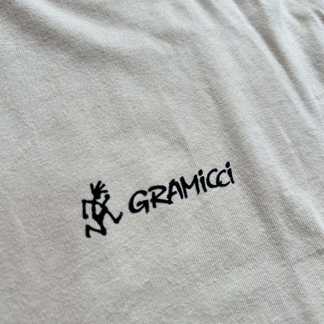 Gramicci El Capitan Long Sleeve 🥵 (Category: Tshirts & Polo Shirts ) located in Jinoba-an. Submitted by eegiboy (Listing ID 1467649266, Image 3). Description: - Authentic Gramicci long sleeve tee in a versatile cream colorway - Small signature running man logo on the left chest - Eye-catching large El Capitan climbing route graphic printed on the back - Classic crew neck design with comfortable ribbed cuffs - Made from soft, comfortable cotton f
