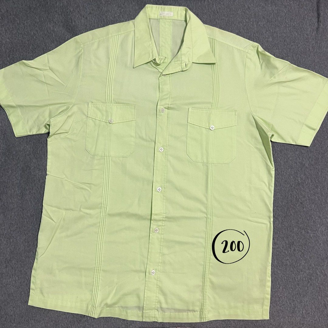 Green button down Cuban shirt (Category: Tshirts & Polo Shirts ) located in Las Pinas. Submitted by jilanah (Listing ID 1467747626, Image 1). Description: .