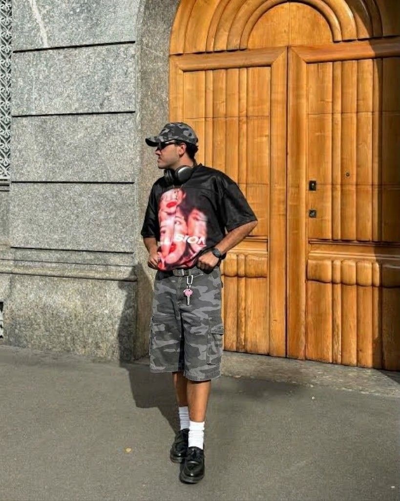 Grey Camo Cargo Shorts (Category: Shorts) located in Bayambang. Submitted by marvinarenasph (Listing ID 1467725599, Image 2). Description: FFA camo cargo shorts Waistline: 32-33 Length: 22.5 Leg opening: 11.5 Issue: Scratch only see the Last Pic Price: 499 📍Location Bautista Pangasinan.