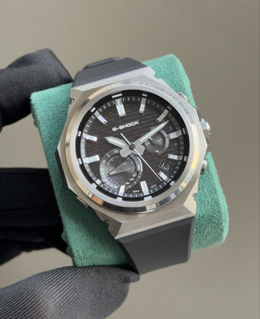 Gshock G-Steel GST-B1000 (Category: Men's Watches) located in Pasig City. Submitted by kjeldran00 (Listing ID 1467681145, Image 3). Description: Gshock G-Steel GST-B1000 Condition: 9.8/10 (1 Month Old) Inclusions: Outer Box, Watch Box, Hangtag, Manual, Warranty Card, and Receipt Specifications: Solar powered Case Material: Stainless steel Case Diameter: 44mm Case Thickness: 11.6mm Water Resistance: 200m Bluetooth: Connects to a smartphone and aut