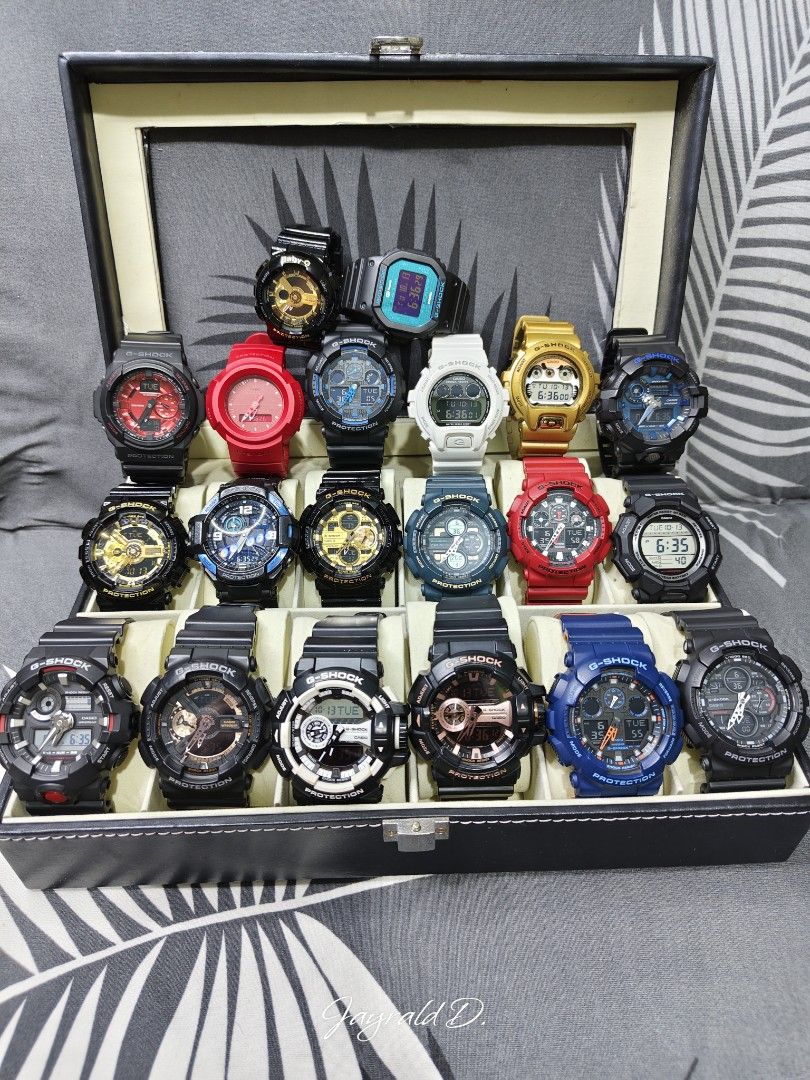 G-Shock Take all, Aspack or Split (Category: Men's Watches) located in Navotas City. Submitted by genaldojay (Listing ID 1467739974, Image 1). Description: For sale take all, Aspack or Split 💯% Legit/Orig/Authentic 19pcs G-shock - 8/10 Condition 1 pc Baby-G - 9/10 Condition All parts Original Unit only 2500 to 3300 price range each Take all price : 45,000 fix .