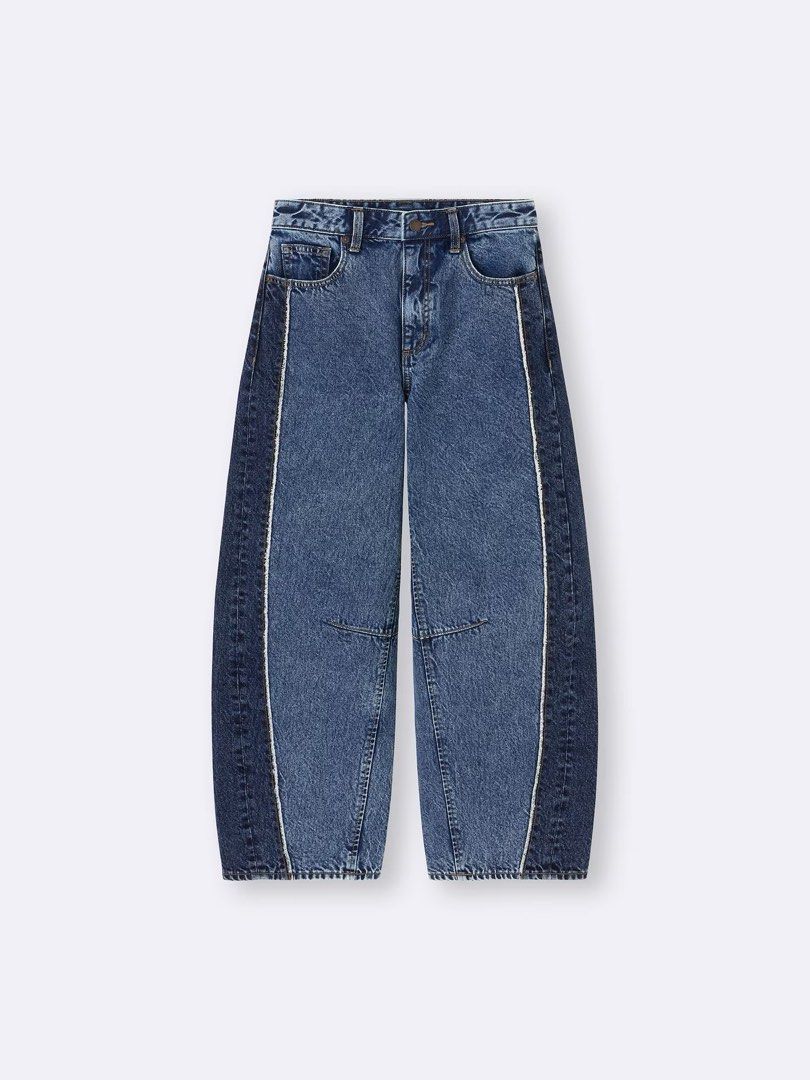 GU BARREL LEG JEANS (Category: Jeans) located in Cabanatuan. Submitted by geleen.declutter (Listing ID 1467739942, Image 1). Description: Original GU Barrel Jeans from 🇯🇵 Size L Only used twice (in Japan, once for work) No issues, no lints, almost brand new with no tag .