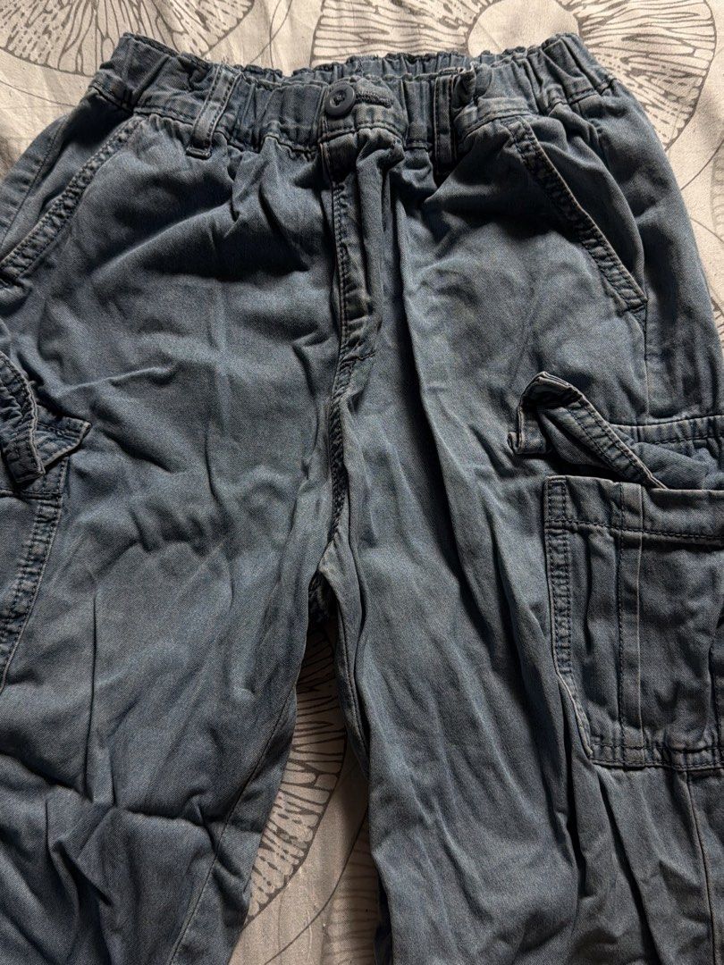 GU soft denim jogger pants (Category: Babies & Kids Fashion) located in Manila. Submitted by egh0913 (Listing ID 1467620837, Image 2). Description: Can fit up to 5 years old Authentic GU.