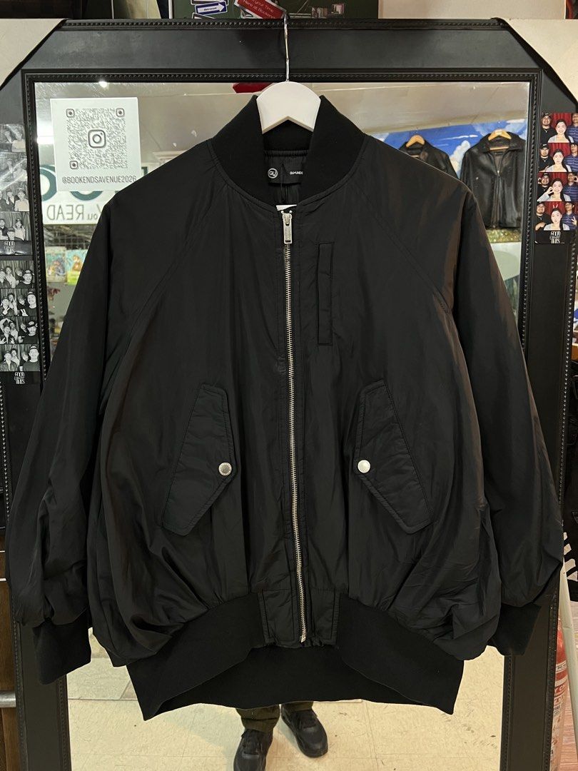 GU x UNDERCOVER Black Bomber Jacket (Category: Coats, Jackets and Outerwear) located in Baguio. Submitted by thrash2cash_2600 (Listing ID 1467702468, Image 1). Description: - Brand: GU x UNDERCOVER collaboration - Item: Bomber jacket - Color: Black - Size: Small - Condition: Brand new with tags attached - Details: Full zip front with branded metal pull, snap-button front pockets, sleeve utility pocket, ribbed collar and hem.