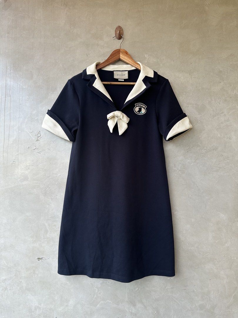GUCCI - Navy Blue Dress (Category: Dresses) located in Cavite. Submitted by hand.picked (Listing ID 1467720947, Image 1). Description: GUCCI - Navy Blue Dress Size: Medium Dimension: 17.5” Width / 33” Length Condition: Like New .
