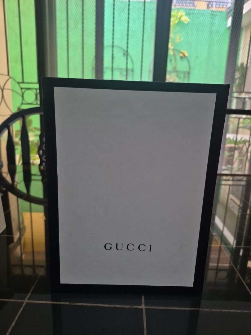 Gucci Box (Category: Looking For) located in Paranaque City. Submitted by amymaddy (Listing ID 1467607319, Image 3). Description: From Gucci Greenbelt. 8 x 10.5 x4.5 inches.
