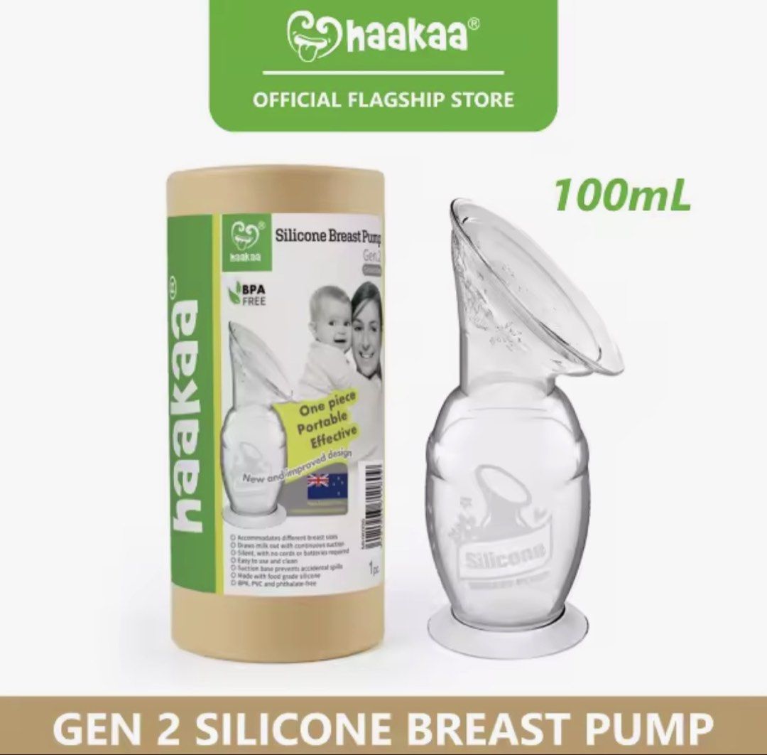 Haakaa Gen 2 Silicone Breast Pump 100ml (Category: Breastfeeding & Bottle Feeding) located in Marikina City. Submitted by maekristine.abadam (Listing ID 1467622731, Image 1). Description: - Authentic Haakaa Gen 2 Silicone Breast Pump - 100ml capacity with convenient suction base to prevent spills - 100% food-grade silicone; BPA, PVC, and phthalate-free - Once used.