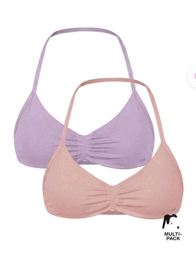 Halter Sports Bra (Category: Activewear) located in Manila. Submitted by arvi_ (Listing ID 1467624652, Image 3). Description: Brand New Musera Halter Sport Bra Baby pink and lilac color Size:extra small Location: Inayawan 400 for 2.