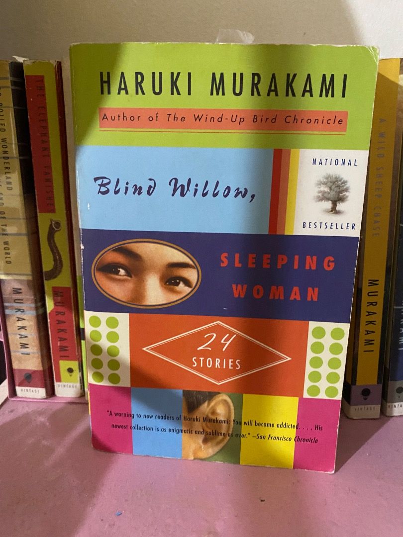 Haruki Murakami Novel Paperback Collection (Category: Storybooks) located in Makati City. Submitted by _lazy_latte (Listing ID 1467635271, Image 3). Description: - Collection of 10 Haruki Murakami novels published by Vintage - Condition: Minor shelf wear on some spines and edges from previous reading - RARE John Gall covers -SOLD AS SET.