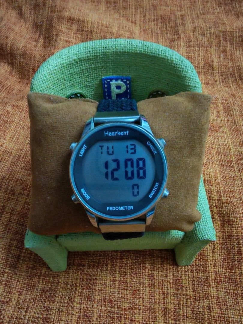 Hearkent Pedometer Watch (Model TG2401) (Category: Women's Watches) located in Trece Martires City. Submitted by heirloomhoursph (Listing ID 1467622749, Image 1). Description: ✨ Heirloom Hours – Available Piece ✨ Hearkent Pedometer Watch (Model TG2401) Php 999 + sf Details: ■ Brand/Series: Hearkent ■ Model Number: TG2401 ■ Movement: Quartz Digital Electronic ■ Design Origin: Japan ■ Case Size: 37mm ■ Wrist Size: 24cm (max) ■ Condition: 10/10 ■ Co