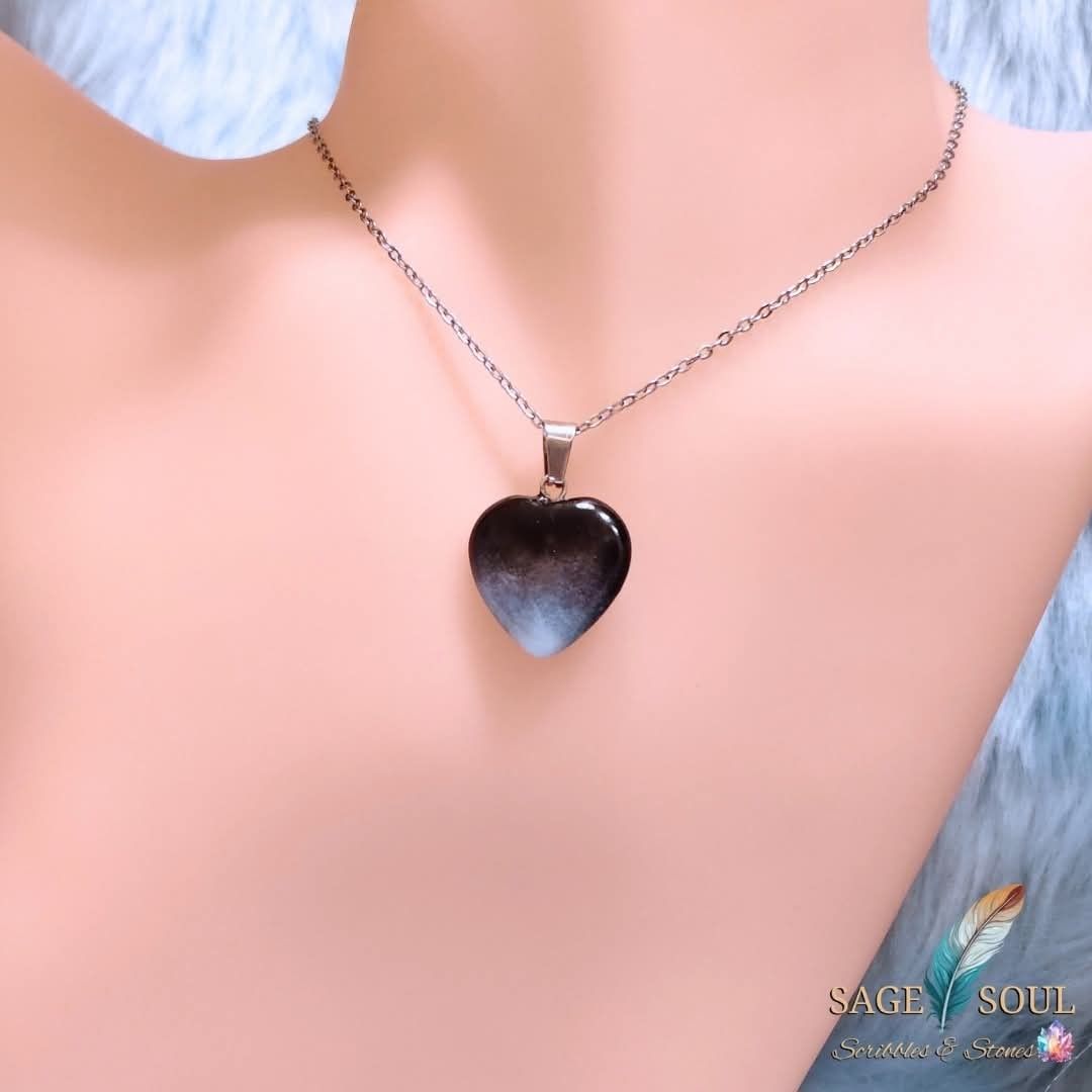 Heart Crystal Stone Pendant Necklace (Category: Necklaces) located in Manila. Submitted by sagesoulscribblesstones (Listing ID 1467616779, Image 2). Description: ✨ Wear Your Heart Close: Natural Crystal Heart Necklaces ✨ Add a touch of elegance and meaningful energy to your everyday look with our gorgeous heart-shaped crystal pendant necklaces! Each piece is a lovely reminder to wear your intention close to your heart. 🤍🖤 🏷️ Price: ₱222 each �