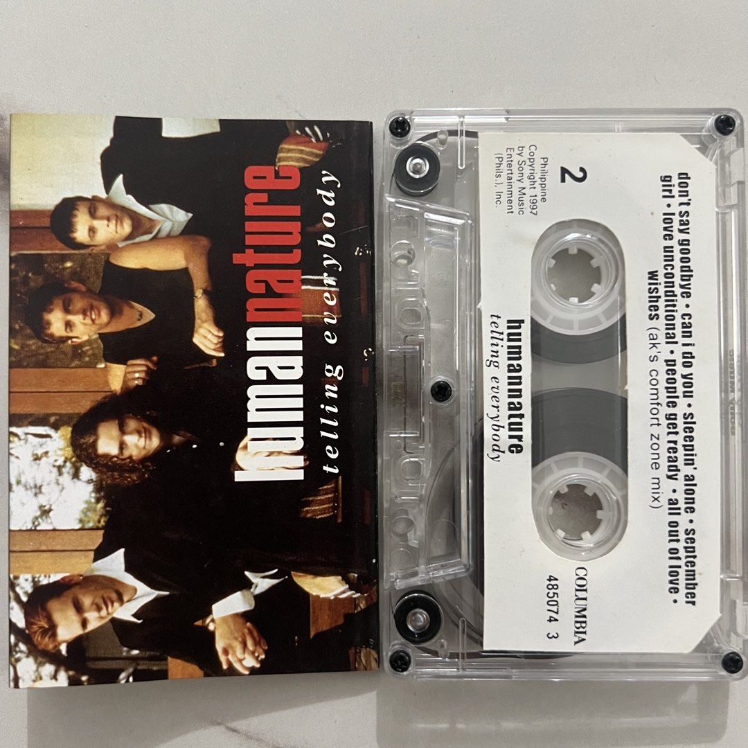Human Nature - Telling Everybody (Cassette Tape) (Category: CDs & DVDs) located in Caloocan City. Submitted by thelittlejewelcase (Listing ID 1467705193, Image 1). Description: .
