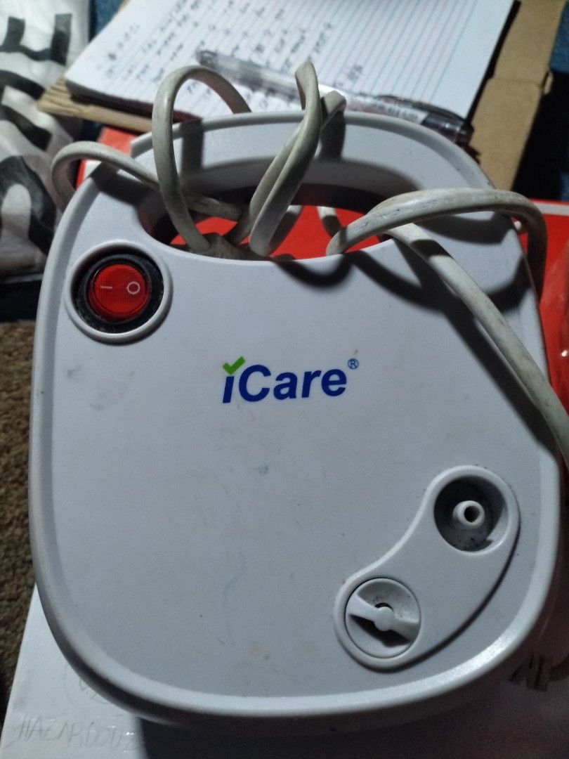 iCare Compressor Nebulizer (Category: Medical Supplies & Tools) located in Angeles City. Submitted by eslazatin789276 (Listing ID 1467802213, Image 1). Description: iCare Compressor Nebulizer like new.. as is w/o box.
