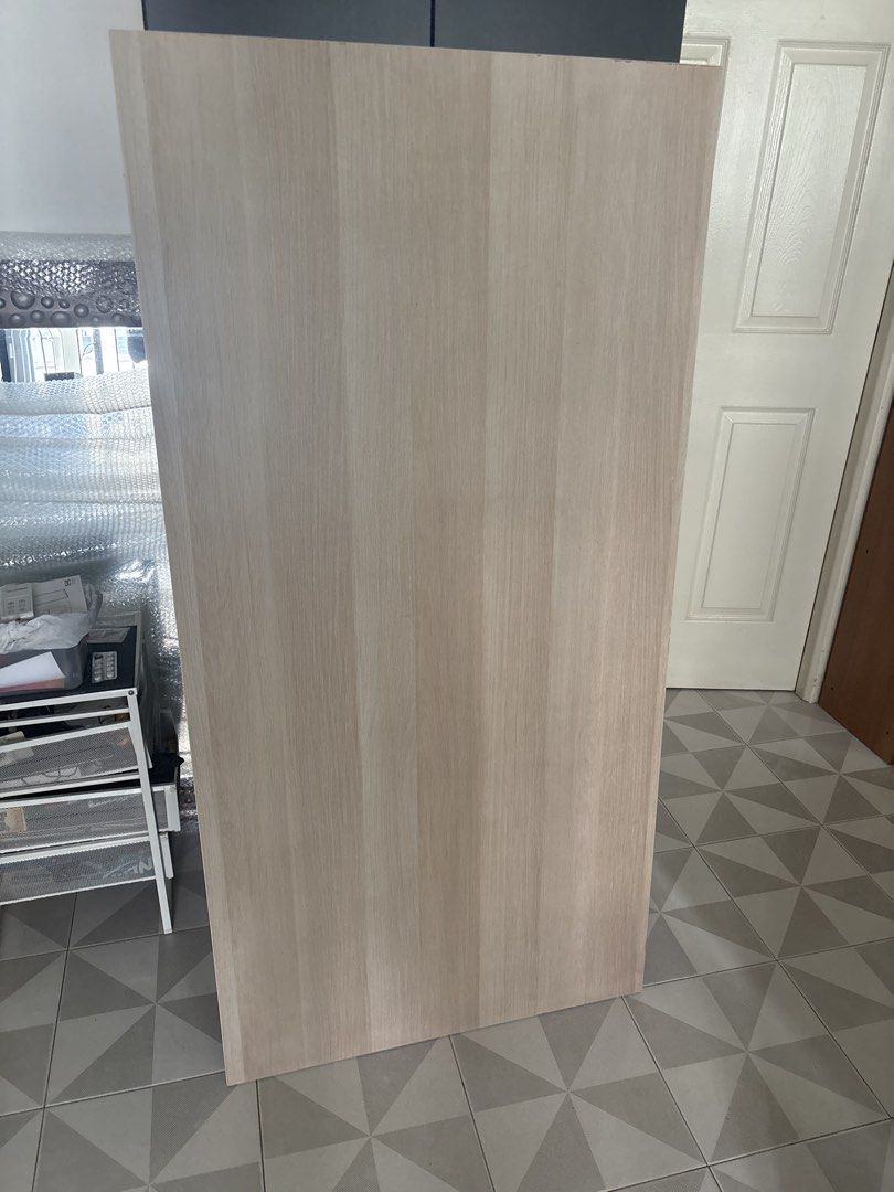 Ikea Study table (Category: Tables & Sets) located in Singapore. Submitted by bmwf20.sg (Listing ID 1467702900, Image 3). Description: 🏠 Selling as i’m moving out 🕰️ Used for about 12 Months 💸 Bought for $300+ 📏 151cm x 76cm 🚚 Free Doorstep delivery for quick deals - Spacious light wood grain tabletop for a clean, modern aesthetic - Sturdy black trestle legs providing solid support - Plenty of room to comfortably fit a monitor, keyboard, and