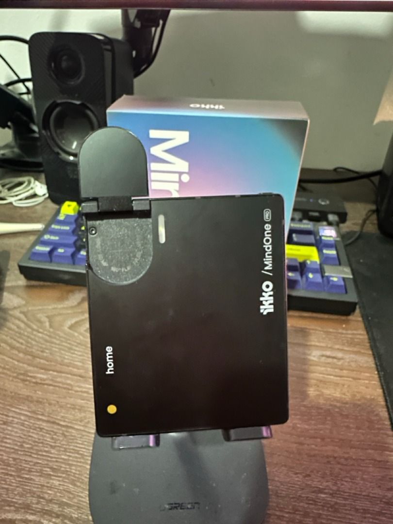 iKKO MindOne Pro (Category: Android) located in Paranaque City. Submitted by boggs.a (Listing ID 1467828054, Image 3). Description: iKKO MindOne Pro (Complete) - 8 GB RAM - 256 GB Storage - Jet Black - Single physical SIM (4G only) - Under warranty but only in Hong Kong - Comes with its box, cables, cable, screen protectors, and case - ⚠️ Bootloader is unlocked because I played around with installing LineageOS and other GSIs Purchased brand new i