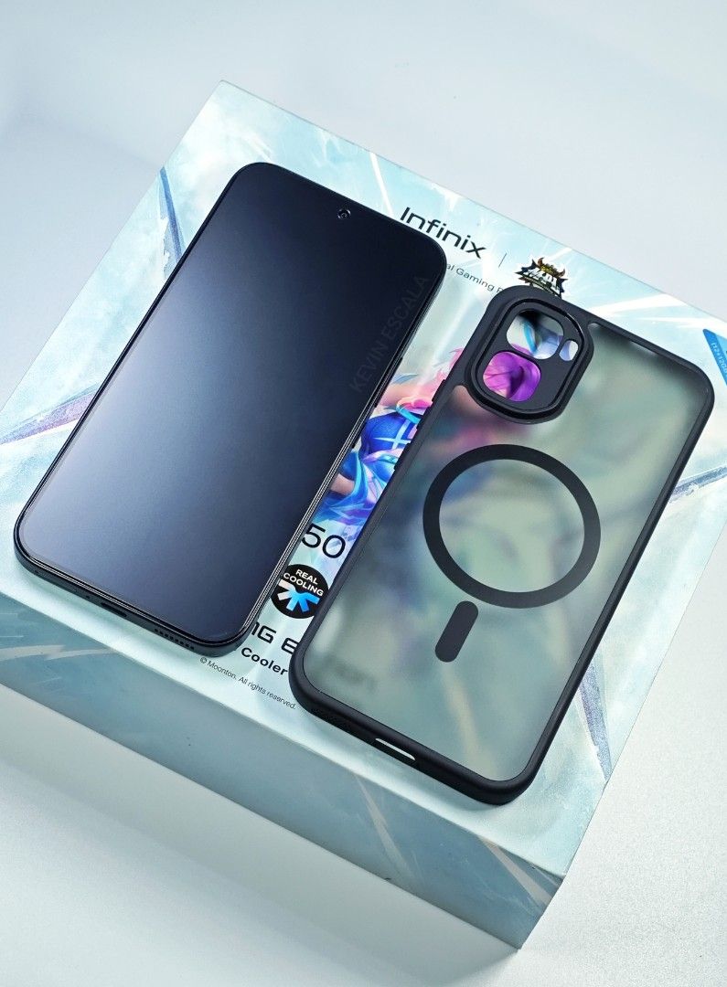 INFINIX GT50 PRO BLACK ABYSS (Category: Early Generation Mobile Phones) located in Manila. Submitted by connectphkev04 (Listing ID 1467627192, Image 3). Description: Infinix GT50 Pro Black Abyss Quick Specs: 24/256GB MediaTek Dimensity 8400 Ultimate 144hz Refresh rate 6,500mah 6.78 inch 1.5K AMOLED Display 50MP Camera Liquid Cooling RGB Lighting Condition: Excellent Condition 100% Battery Health 10 Cycle Count Inclusion: Original Box Original Typ