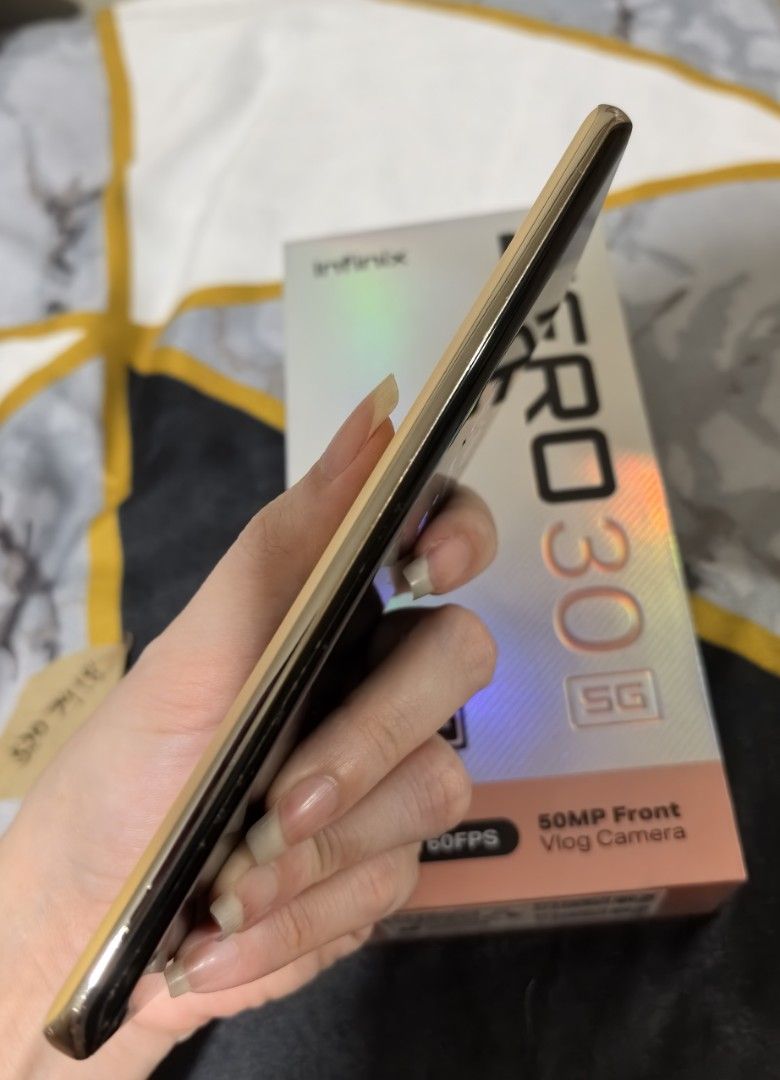 Infinix Zero 30 5g (Category: Android Others) located in Pasig City. Submitted by beauty_project (Listing ID 1467800128, Image 3). Description: - Lady owned - secondary phone - makinis pa like the owner lol - hydrogel screen protector - with og box and replacement charger - no issue, 100% all good - RFS - change unit - Firm price!!!.
