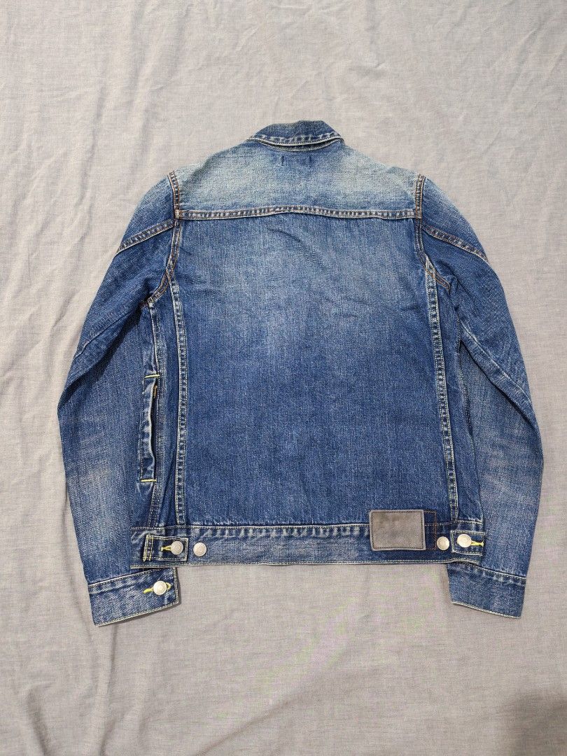 Inhere type II selvedge denim jacket (Category: Coats, Jackets and Outerwear) located in Baguio. Submitted by used_clothing2600 (Listing ID 1467615359, Image 2). Description: Inhere type II selvedge denim jacket size small excellent condition width 19.5 length 25.5 shoulders 16 sleeve length 26.5 P 800.