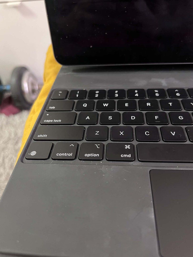 iPad Pro 12.9inch 6th generation Magic Keyboard (Category: Laptops & Notebooks) located in Manila. Submitted by mystuff2k26 (Listing ID 1467612482, Image 3). Description: FOR SALE: iPad Pro 12.9” 6th Gen Magic Keyboard 💸 Original Price: ₱20,000 🏷️ Selling Price: ₱10,000 ONLY! Slightly used and still in good condition! ✨ Get this premium Magic Keyboard for only half its original price! Selling for a friend. 📩 Message me if interested..