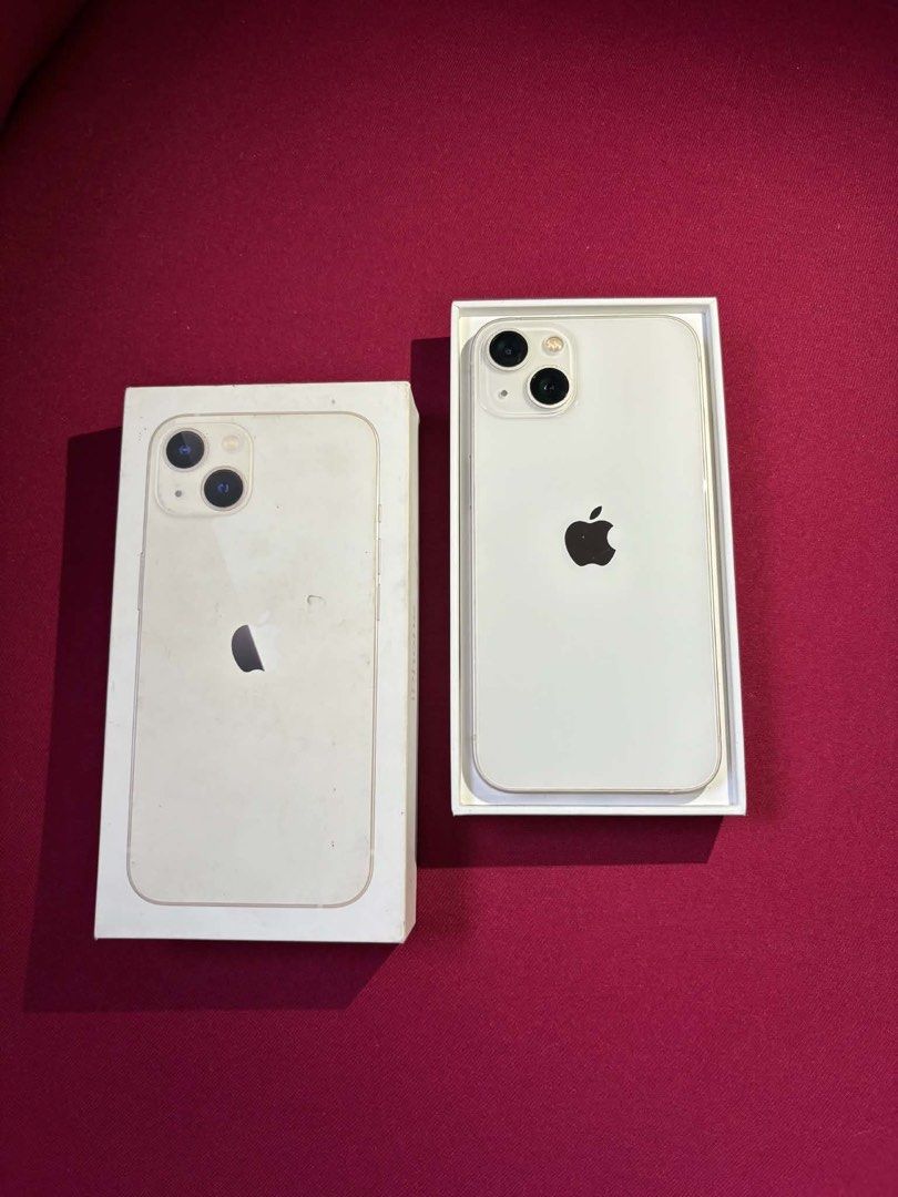 Iphone 13 (Category: iPhone 13 Series) located in Tagaytay City. Submitted by smolmacaroon (Listing ID 1467663485, Image 1). Description: FORSALE OR SWAP SA 16 PRO -IPHONE 13 128GB FU 89%BH (STARLIGHT) - ZP/A variant - NTC approved | Powermac purchased - Factory unlocked - 88% battery health - All working - No history of repair Inclusions: Unit, Box, Cases & Cord Meet up / Lalamove 📍Tagaytay City 📍Amadeo, Cavite.