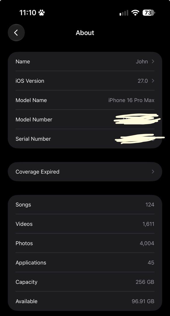 iPhone 16 Pro Max 256 GB Silver (Category: iPhone 16 Series) located in Pasay City. Submitted by manung_john (Listing ID 1467607664, Image 3). Description: - Model: iPhone 16 Pro Max - Storage: 256 GB - Color: Desert Titanium / Silver finish - Battery health: 93% - Condition: Excellent, like new with clean body and pristine camera lenses - Inclusions: Original retail box and protective case with Power Mac Receipt - comes in original accessory - I