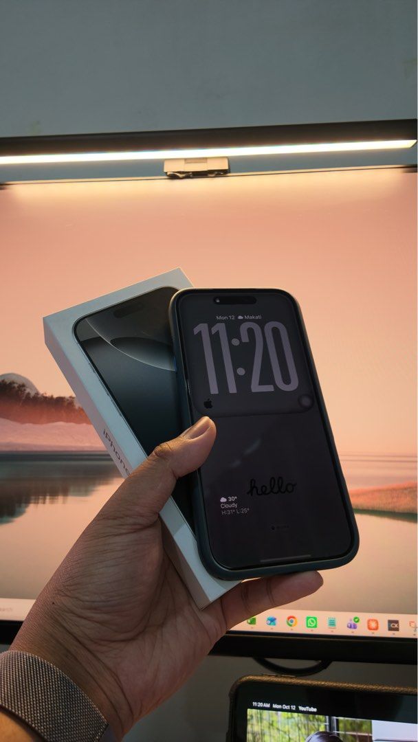 iPhone 16 Pro Max 256 GB Silver (Category: iPhone 16 Series) located in Pasay City. Submitted by manung_john (Listing ID 1467607664, Image 1). Description: - Model: iPhone 16 Pro Max - Storage: 256 GB - Color: Desert Titanium / Silver finish - Battery health: 93% - Condition: Excellent, like new with clean body and pristine camera lenses - Inclusions: Original retail box and protective case with Power Mac Receipt - comes in original accessory - I