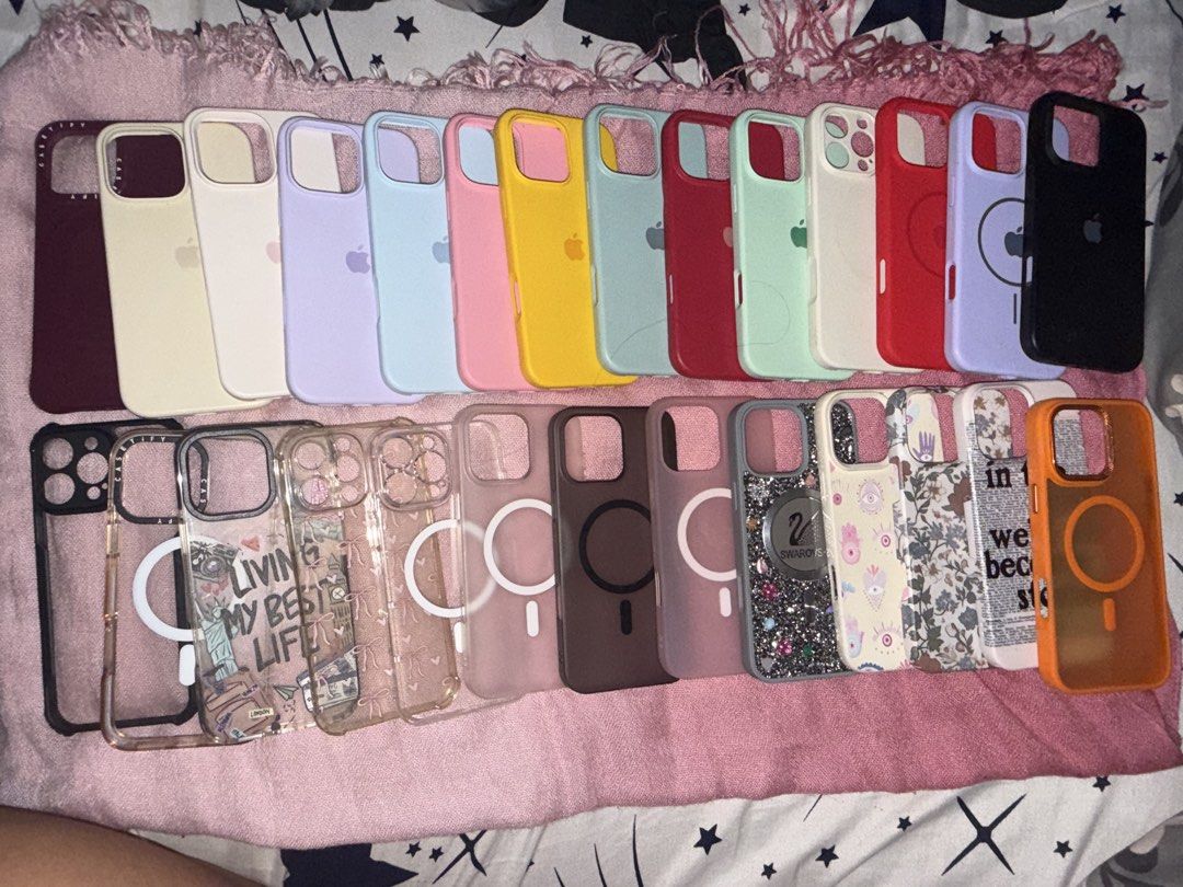 Iphone 16 Pro Max Case (Category: Cases & Sleeves) located in Manila. Submitted by kookie077 (Listing ID 1467650066, Image 3). Description: Take all for 1500 Some are slightly used some are never been used. 27 pcs.